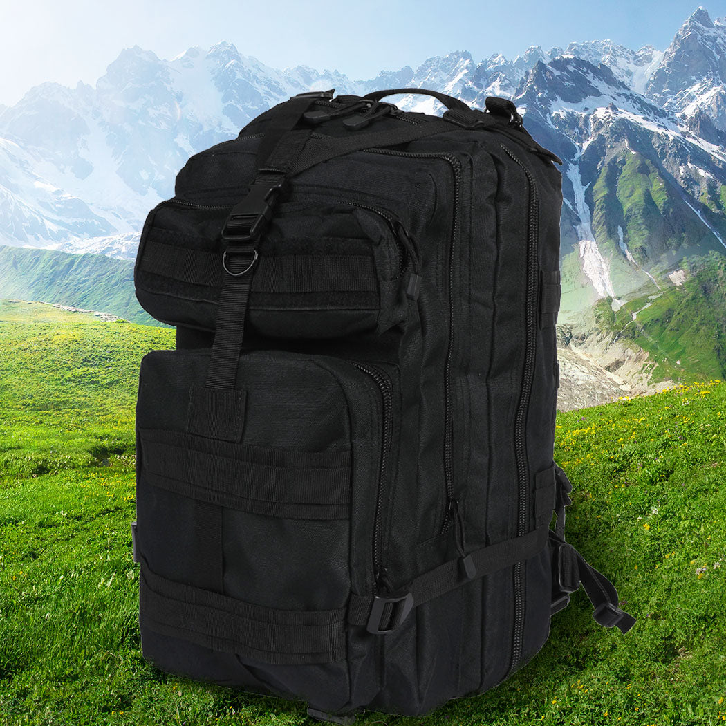 Slimbridge 40L Military Tactical Backpack Black-2018816687834533894