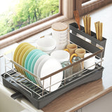 Toque Dish Drying Rack Plate Drainer Cup Holder - Close-Up Angle