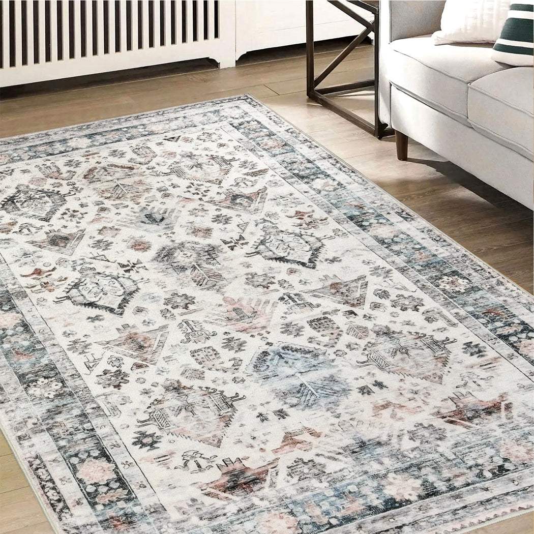 Marlow  Floor Rug Vintage Short Pile Washable Carpet Soft Plush Non Slip 200x230-2018816829916581894