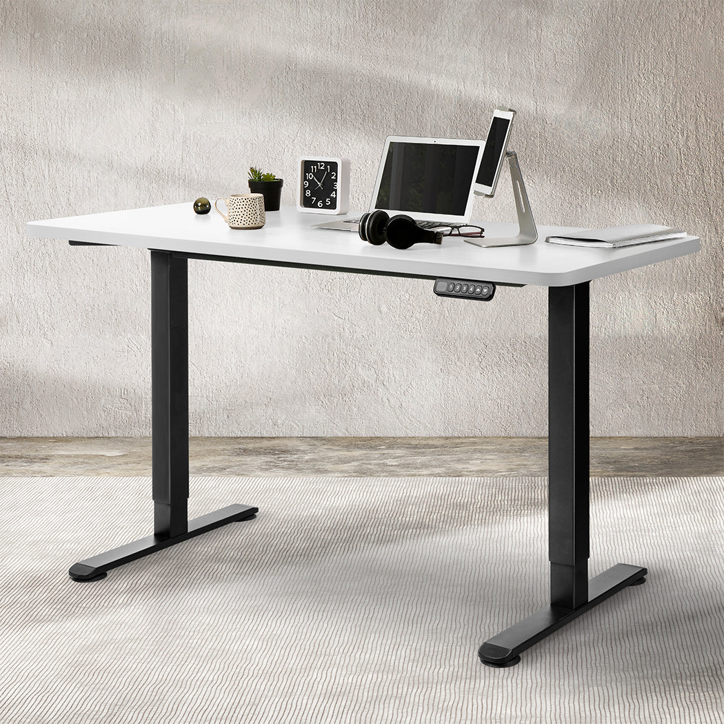 Levede Motorised Standing Desk Adjustable 140cm White 1000x 1MM-2006733292883283975