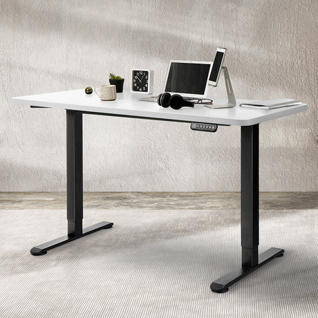 Levede Motorised Standing Desk Adjustable 140cm White 1000x 1MM-2006733292883283975