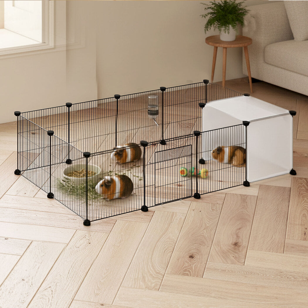 Pawz 14 Panels Hamster Playpen Puppy Small Pets Fence-2011971115852894215
