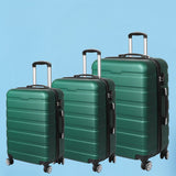 Slimbridge 3PC Luggage sets Suitcase Green - Close-Up Angle