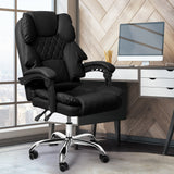 Levede Gaming Chair Office Computer Black No Footrest - Close-Up Angle