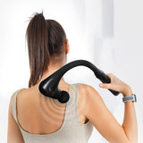 Spector Extended Handle Massage Gun Black - Close-Up Angle