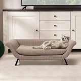 PaWz Pet Sofa Bed Raised Elevated Soft - Rear View