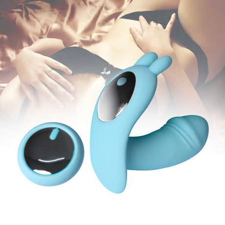 Urway Rabbit Vibrator Wireless Control Blue-2006733045809418247