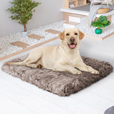 PaWz Dog Mat Pet Calming Bed Memory L Coffee Large - Close-Up Angle