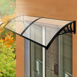 Mountview Window Door Awning Outdoor 1M X 2.4M Transparent 1x2.4M - Close-Up Angle
