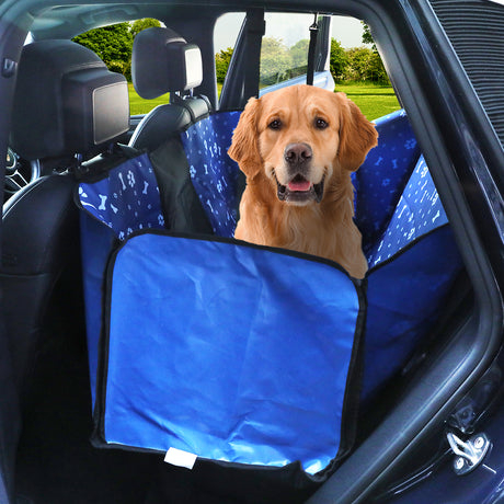 PaWz Pet Back Car Seat Cover Hammock Blue-2006732970454552583