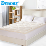 DreamZ Mattress Topper 100% Wool Underlay Single - Close-Up Angle