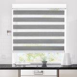Marlow Blackout Zebra Roller Blind Curtains 180x210 Grey-2018816836891709447