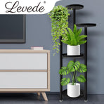 Levede Plant Stand Outdoor Indoor Flower Black Large-2018816769917063174