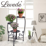 2X Wrought Iron Outdoor Indoor Flower Black 2 Pack-2018816817077817351