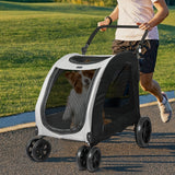 PaWz Pet Dog Stroller Pram Carrier Cat - Close-Up Angle