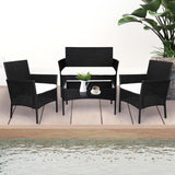 Levede 4PCS Outdoor Furniture Setting - Close-Up Angle