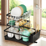 Toque Dish Drying Rack Plate Drainer Cup Holder - Close-Up Angle