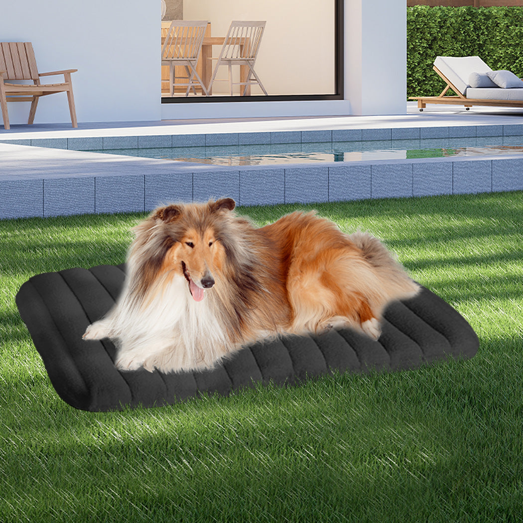 Pawz L Size Orthopedic Dog Bed with Sherpa Plush Removable Cover in Grey-2018816704137793543