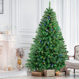 SANTACO 1.8M Christmas Tree Pre Lit - Close-Up Angle