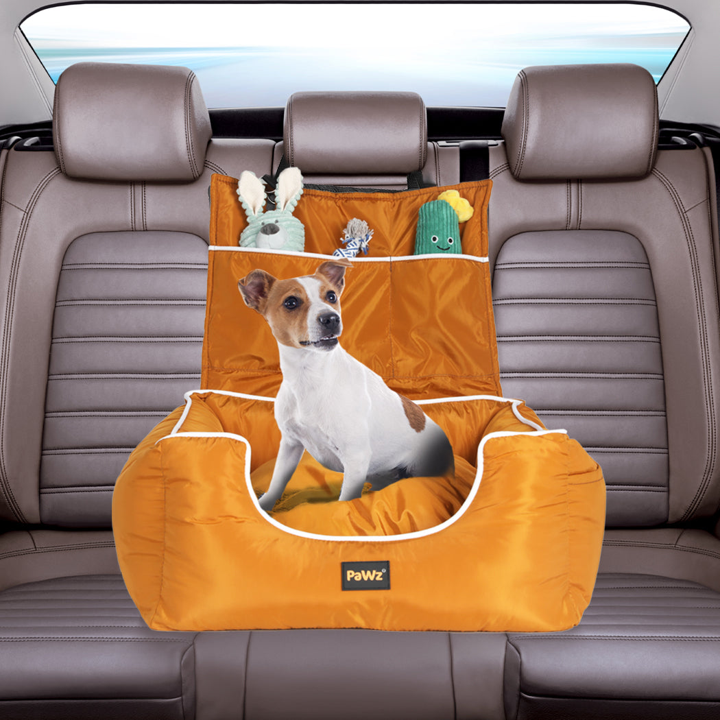PaWz Pet Car Seat Travel Safety Carrier Orange-2018816732663255046