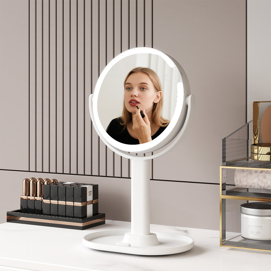 Yezi 10x Magnifying Makeup Mirror with LED Light-2006733389893341191