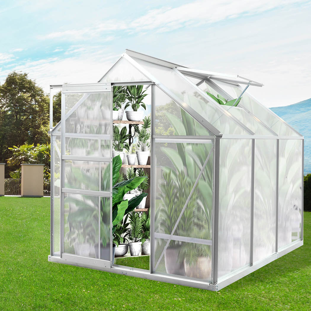 Lambu Greenhouse Aluminium Walk In Green-2006732935692161031