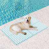 Pawz Pet Cooling Mat XL Blue - Close-Up Angle