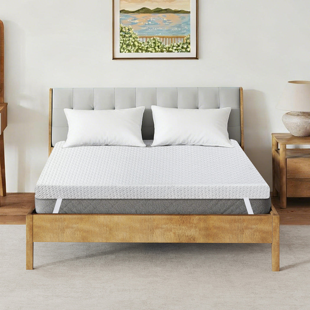Dreamz Dual-Layer Memory Foam Mattress Topper 10cm-2017004948646137863