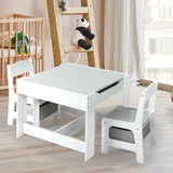 BoPeep Kids Table and Chairs Set Storage - Close-Up Angle