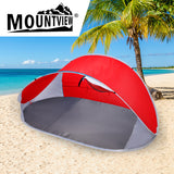 Mountview Pop Up Tent Camping Beach Red - Close-Up Angle