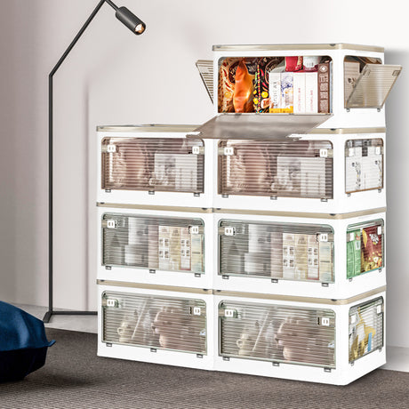 Storage Box Plastic Stackable Container L Large-1954802599278546951
