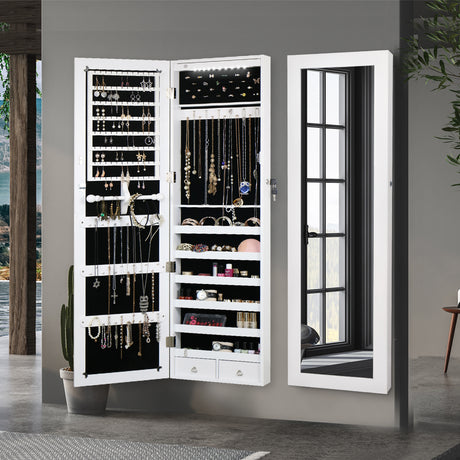 Levede Mirror Jewellery Cabinet Makeup-2006733194640101383