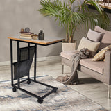 Levede Side Table Mobile Coffee Tables - Close-Up Angle
