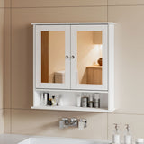 Levede Bathroom Mirror Cabinet Storage Cupboard Shelf - Close-Up Angle