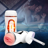 Urway Male Masturbation Cup Masturbator White - Close-Up Angle