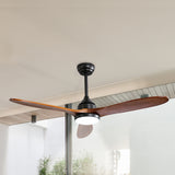 Spector 52'' Ceiling Fan DC Motor LED Walnut - Close-Up Angle