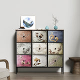 Levede 9 Chest of Drawers Storage Cabinet - Close-Up Angle