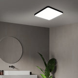 EMITTO 3-Colour Ultra-Thin 5CM LED Ceiling 36W Black - Close-Up Angle