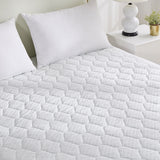 Dreamz Mattress Protector Topper Bamboo Single - Close-Up Angle