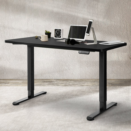 Levede Motorised Standing Desk Adjustable 120cm Black 800x 1.5MM-2006733290278621191