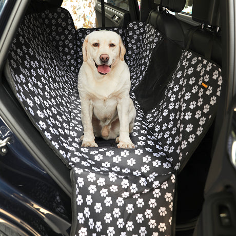 PaWz Pet Back Car Seat Cover Hammock Black-2006732970270003207