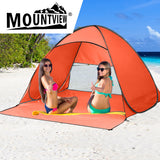 Mountview Pop Up Beach Tent Caming Portable Orange-2006732914116661255