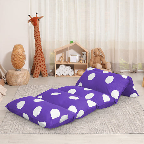 Dreamz Foldable Mattress Kids Pillow Purple Large-2006732951655682055