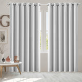 2x Blockout Curtains Panels 3 Layers Grey-2006733253398106118