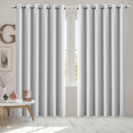 2x Blockout Curtains Panels 3 Layers Grey-2006733253398106118