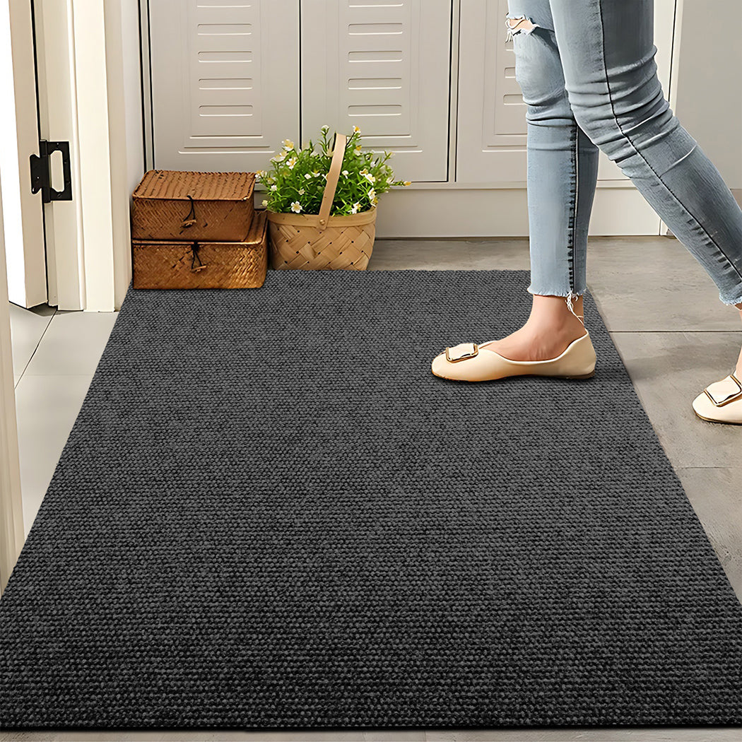 Marlow Extra Large Floor Rug Outdoor 90cm x 305cm Grey-2006732691143266311