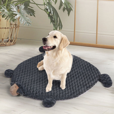 PaWz Pet Bed Cat Calming Beds Dog Squeaky L Charcoal Large-2018816684881743879