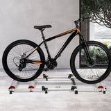 Spector Bike Roller Adjustable Bicycle White - Close-Up Angle