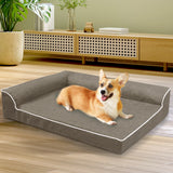Pawz Orthopedic Dog Bed L Coffee - Close-Up Angle