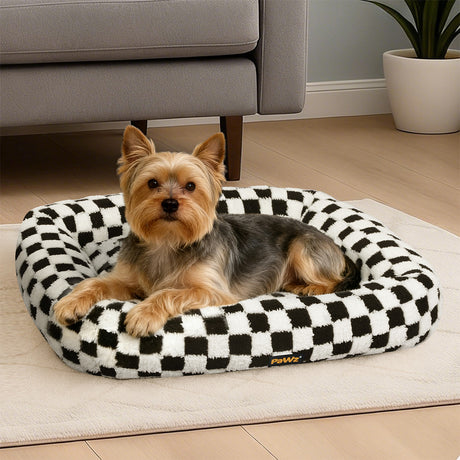 Pawz Dog Bed Calming Pet Plush Bed Soft Washable Bed-2011971122144350215